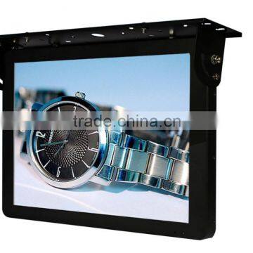 High quality top shelf mounted bus lcd advertising player