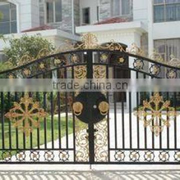 wrought models of gates and iron fence