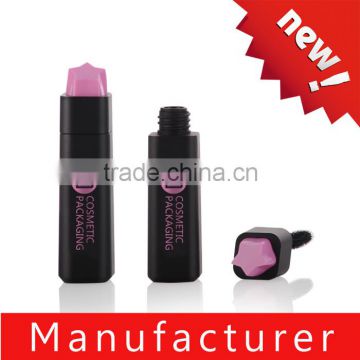 Star Shaped Matt Black Plastic Empty Mascara Tube