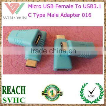 Cheapest Price USB 3.1 Type C Male to Micro USB female Adapter 016