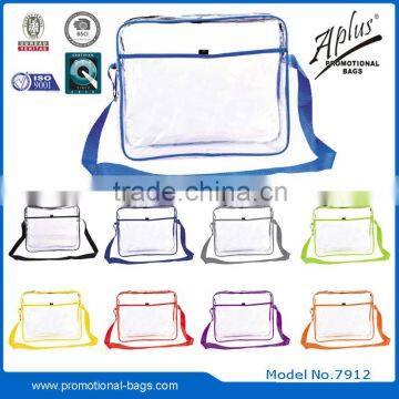 Lightweight Clear PVC unisex shoulder bag briefcase bags