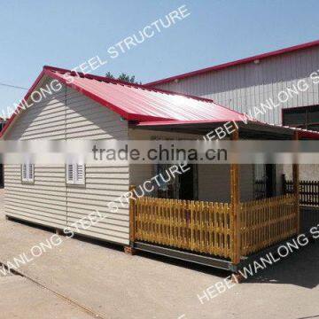 Your final choice for big prefabricated villa with embossing board for outside decoration!