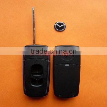 Mazda 323 model 2 button Modified flip remote key shell (the edge is metal),Mazda key blank,Mazda keys