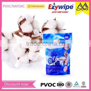 100% rayon tablet compressed towel/Cleaning facial tissues