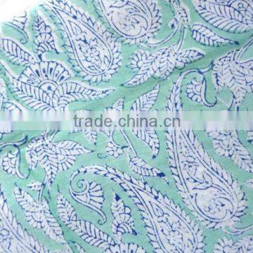 RTHCFC-13 Hand Block Cotton Flower Printed Fabric Manufacturer Wholesaler Jaipur photo-1