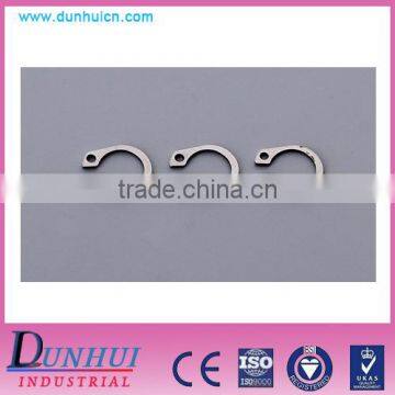 Stainless steel retaining on shaft ring