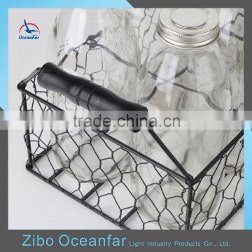 Fancy Transparent Set 6 Vintage Coconut Milk Glass Bottle Recycled Bottle Milk With Stand photo-3