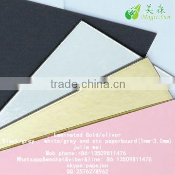 Color paperboards,grey back boards