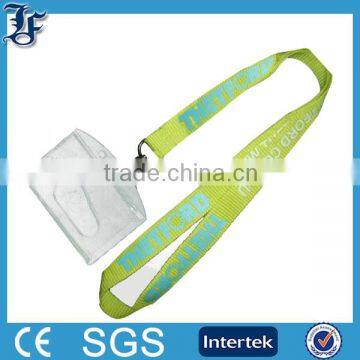 High quality polyester lanyard with working id cards printed by screen printing machine