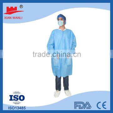 Disposable nonwoven white cheap disposable lab coats