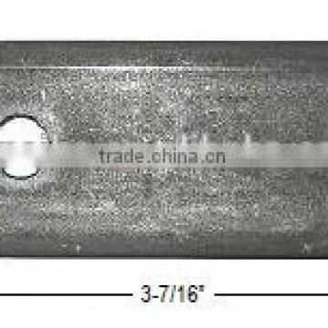 galvanized white farm post plate Plain Steel Base Plates