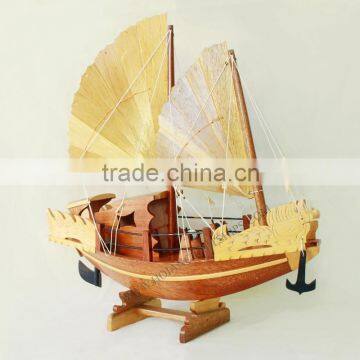 HA LONG BAY SAILING JUNK, VIETNAMESE FEATURE BOAT - WOODEN SHIP MODEL