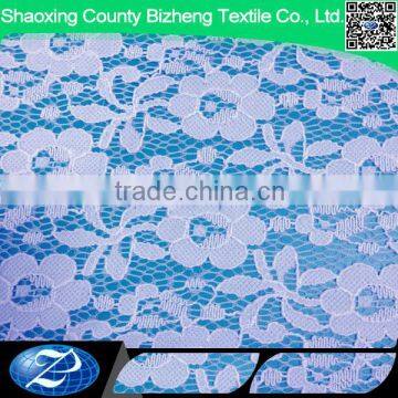 Seven petals design cotton lace fabric for sale can be dyed or printed customized