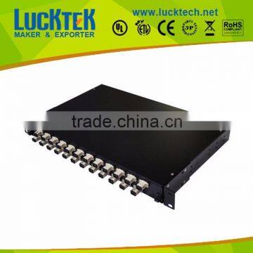 24 port fiber optic patch panel, Multimode SC Simplex, 1U