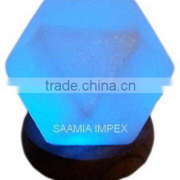 Beautiful Himalayan USB Salt Lamp Diamond Blue Light