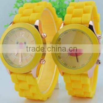 fashion silicone rubber wrist, gift watch,silicone watch