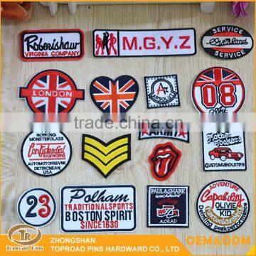 Embroidered patches logo custom diy decorative sew on embroidery patches for clothing