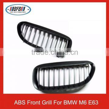 Matt Black ABS M6 Auto Car Front Grill For BMW E63 M6 04-11