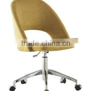 comfortable arc backrest fabric office chair ,swivel chair with carstor (NH2590-1)