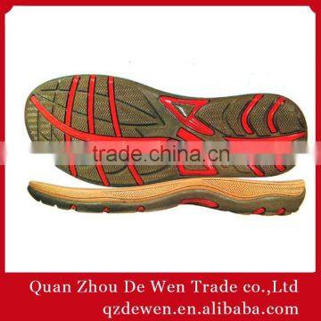 39# 41# 43# Tpr And Rb Herringbone Outsole Soft Double Color of Flats Soles For Men