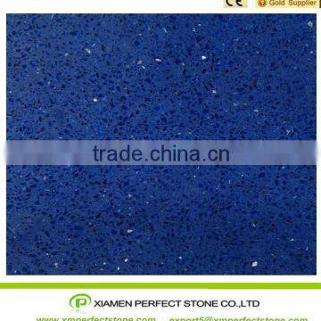 Blue Sparkle Quartz Stone Countertop With Factory Supply