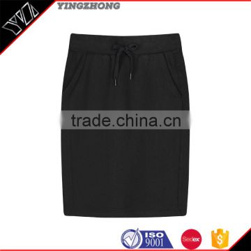 2016 OEM Service means for cotton single face ladies skirts with placement prints