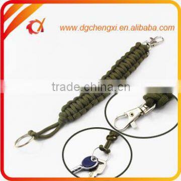 Promotion Items Survival Paracord Keychain for key, knife