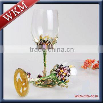 Iris Flower Hot Sale Classic Artwork Champagne Glass Quality Choice photo-5