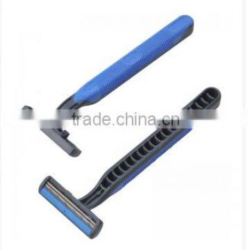 Cheapest Twin Blade Rubber Handle Razor Compete With Gilette Blue 2