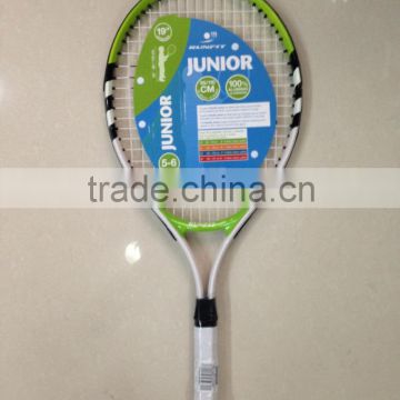 OEM 19 inch kis sports tennis racket aluminun alloy contruction tennis racquet mini tennis racquet