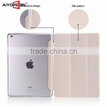 New Arrive Silk Pattern Smart Cover Auto Wake up Connection Case for IPad Mini1/2/3 Case With 10 Colors photo-2