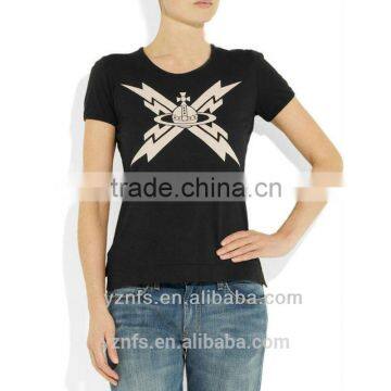 Latest 100% Polyester T shirt For Ladies In Europe love couple t-shirt design