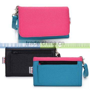 VIGO Women Clutch Wallet With Wristlet Color Contrast For 5" Smartphone