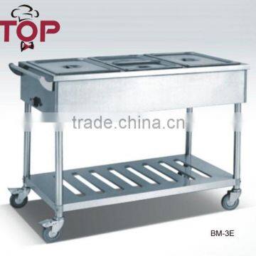 stainless steel economical Pans Bain Marie Trolly