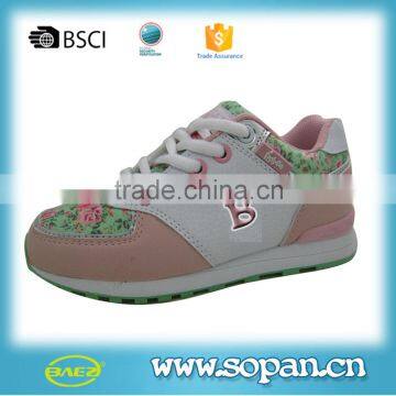 new arrived hot sell children running shoe,PU upper sneaker sheos for children,gilr casual shoes
