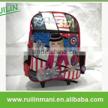 Fashion Girl's Trolly School Bag