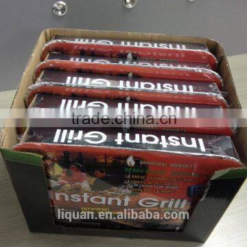 mini charcoal grill/barbecue grill/portable disposable instant barbecue grill