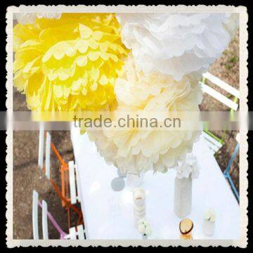 2016 hot new products craft craft pom poms decorative artificial flower garland