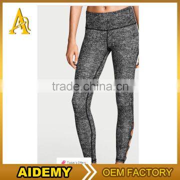 Hot Selling Ladies Comfortable Stretchy Black Vertical Line Leggings Sport Fitness photo-3