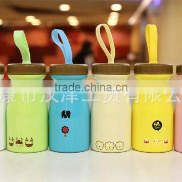 Animal cartoon stainless steel cup single movement convenient portable cup creative