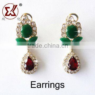 Long Chain Jewelry Set Bridal Jewelry Sets Cubic Zirconia Necklace Jewelry Made in Turkey Turquoise photo-4