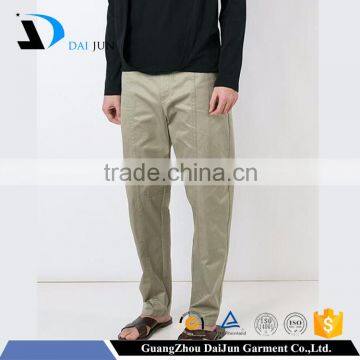 Daijun OEM beige canvas high quality fashion mens cargo pants