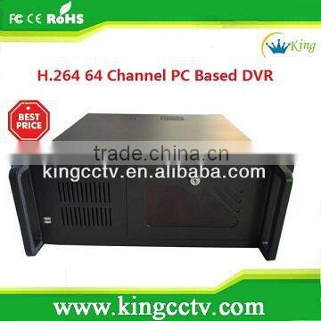 new H.264 64 Channel Dual display operation PC Based DVR:HK-DVR264H