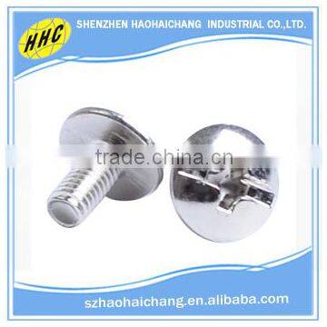 China manufacturer slotted head phillips stainless steel nickle plated screw