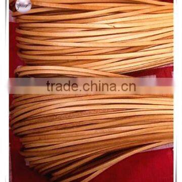 Square Brown Genuine Cow Leather Cords