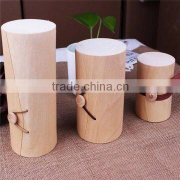 classical wooden cylinder box wooden packaging wholesale