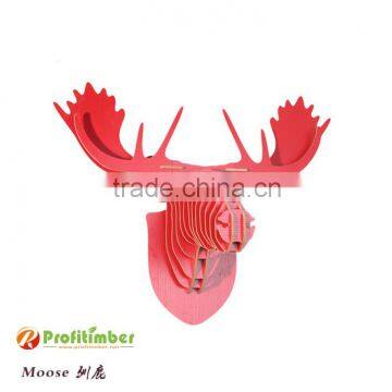 Animal Shape Wood Art Craft for Wall Hanging Home Decoration photo-6