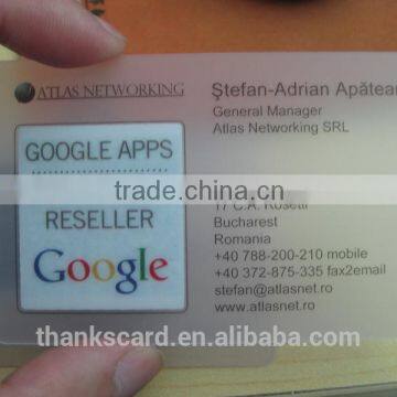 Provide Design~~!! Best Quality transparent business cards