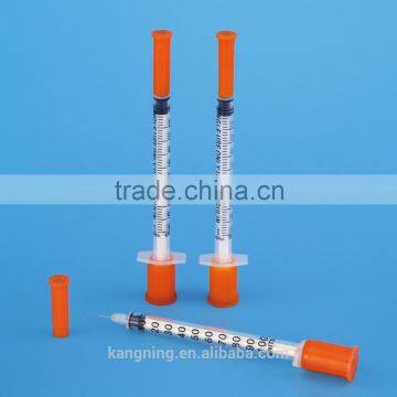 Insulin syringe with needle 30G/31G