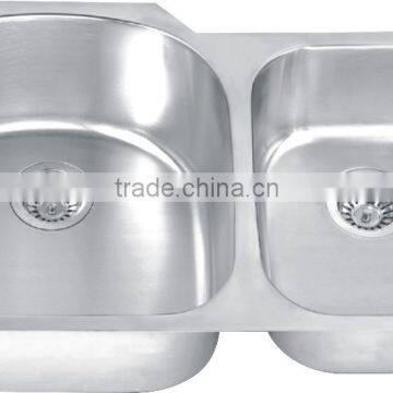 Stainless Steel Double Bowl Kitchen Sink GR-643